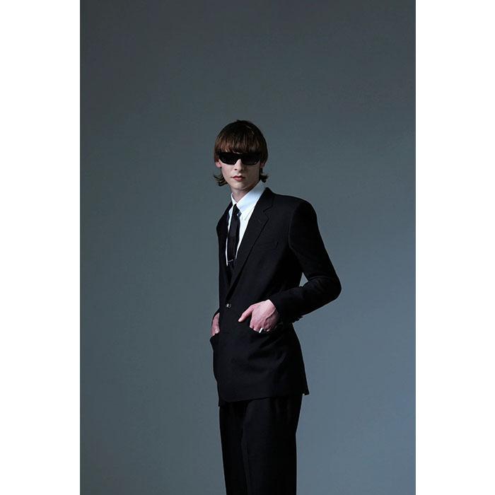 ジョンローレンスサリバン JOHN LAWRENCE SULLIVAN Wool single breasted jacket black JLS-01-01の画像