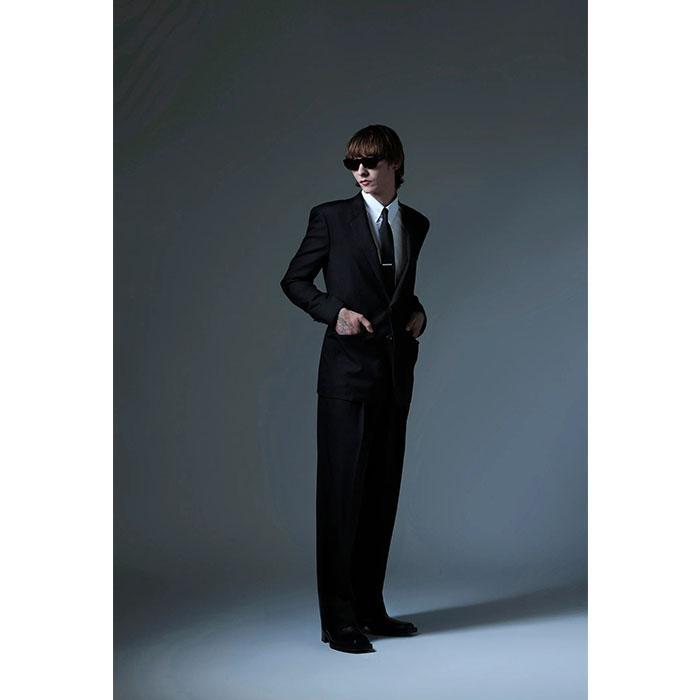 ジョンローレンスサリバン JOHN LAWRENCE SULLIVAN Wool single breasted jacket black JLS-01-01の画像