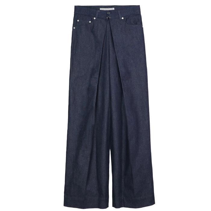 ジョンローレンスサリバン　rigid denim wide pants JOHN LAWRENCE SULLIVAN ジョンローレンスサリバン Rigid denim