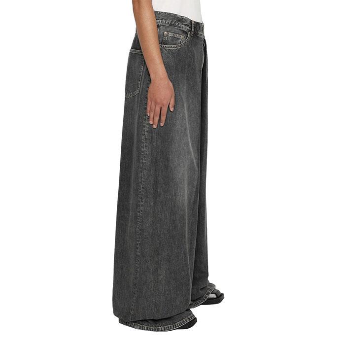 ジョンローレンスサリバン JOHN LAWRENCE SULLIVAN Washed denim super wide pants black JLS-02-23-Sの画像