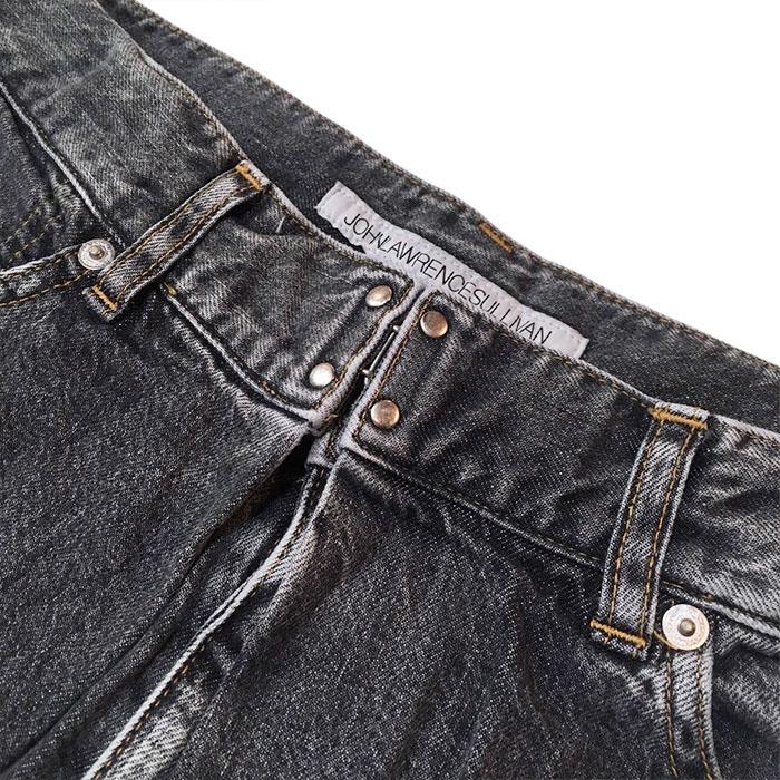 ジョンローレンスサリバン JOHN LAWRENCE SULLIVAN Washed denim super wide pants black JLS-02-23-Sの画像