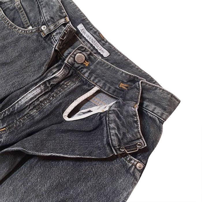 ジョンローレンスサリバン JOHN LAWRENCE SULLIVAN Washed denim super wide pants black JLS-02-23-Sの画像