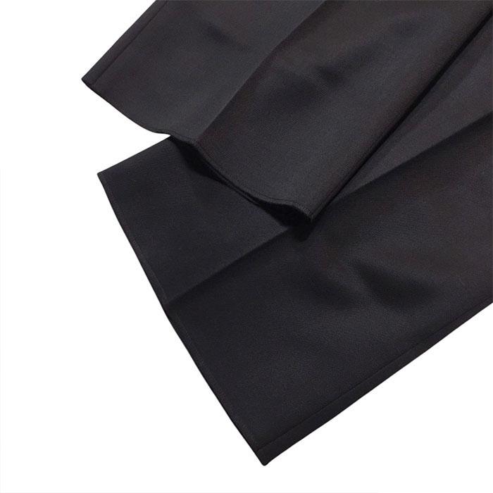 ジョンローレンスサリバン JOHN LAWRENCE SULLIVAN Wool gabardine double belt trousers black JLS-2A002-0126-06の画像