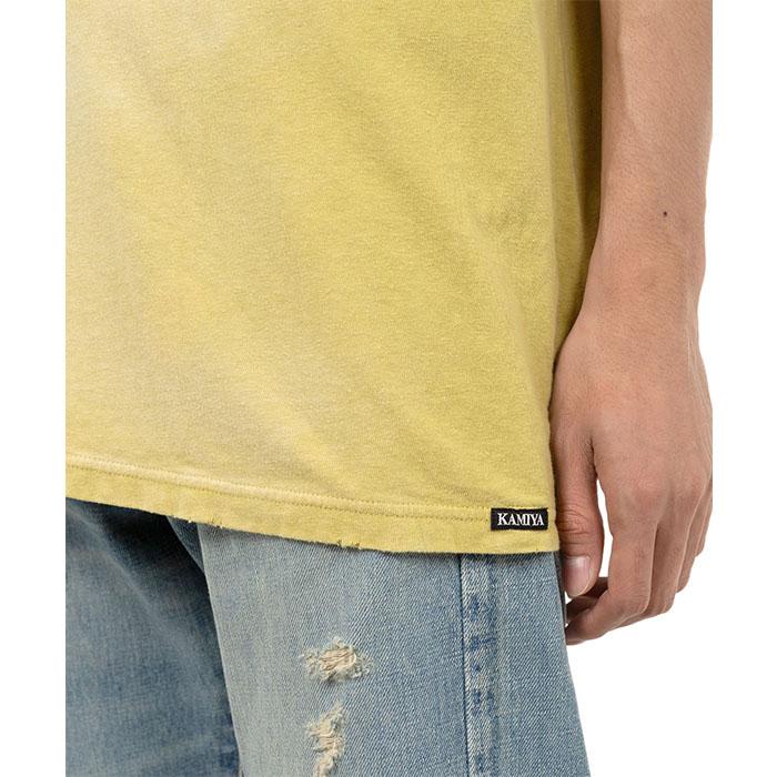 KAMIYA 【SALE セール】カミヤ KAMIYA KMY ROSE Distressed Pocket Tee
