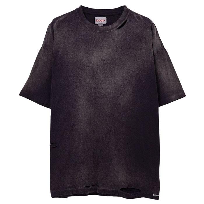 KAMIYA 【SALE セール】カミヤ KAMIYA KMY SNAKE Distressed Tee black 