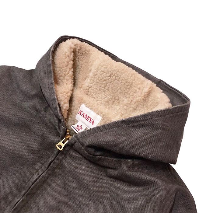 カミヤ KAMIYA BORO Boa Duck Zip Parka gray KAMIYA-G15BL101の画像