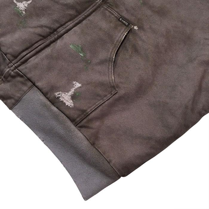 カミヤ KAMIYA BORO Boa Duck Zip Parka gray KAMIYA-G15BL101の画像