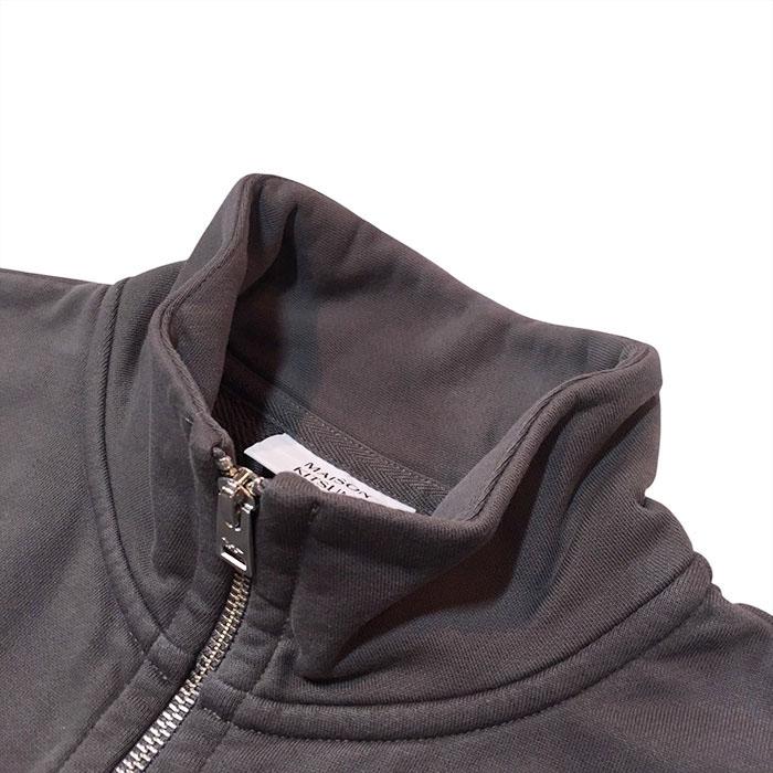 国内正規品 メゾンキツネ MAISON KITSUNE FOX HEAD ZIPPED REGULAR SWEATSHIRT charcoal KITSUNE-PM02134KM0340_2