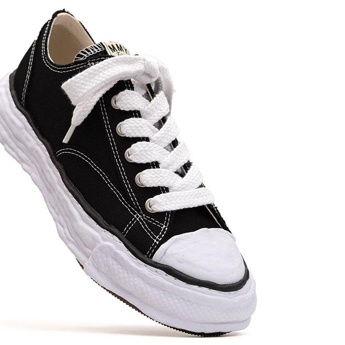 ミハラヤスヒロ Maison MIHARA YASUHIRO PETERSON23 Original sole canvas lowtop sneaker black MIHARAYASUHIRO-A11FW702の画像