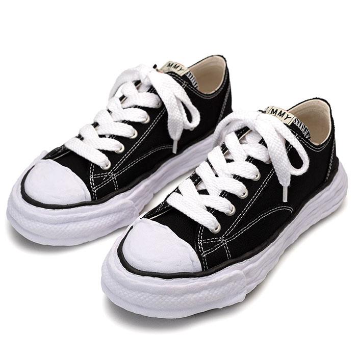 ミハラヤスヒロ Maison MIHARA YASUHIRO PETERSON23 Original sole canvas lowtop sneaker black MIHARAYASUHIRO-A11FW702の画像