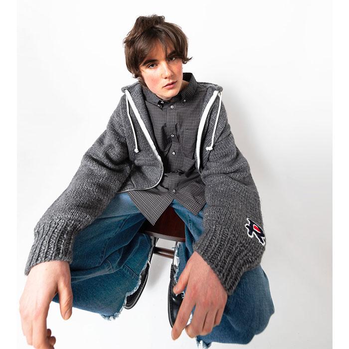 RICE NINE TEN 【SALE セール】ライスナインテン Hand Knit Zip RICE NINE TEN 【SALE セール】ライスナインテン Hand Knit Zip