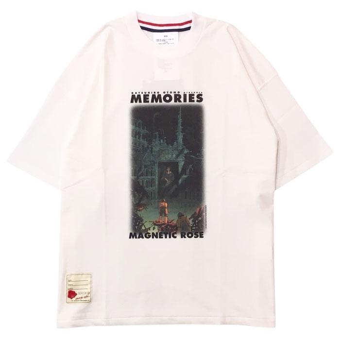 SEVESKIG（セヴシグ） SEVESKIG MEMORIES MAGNETIC ROSE SSL Tee white