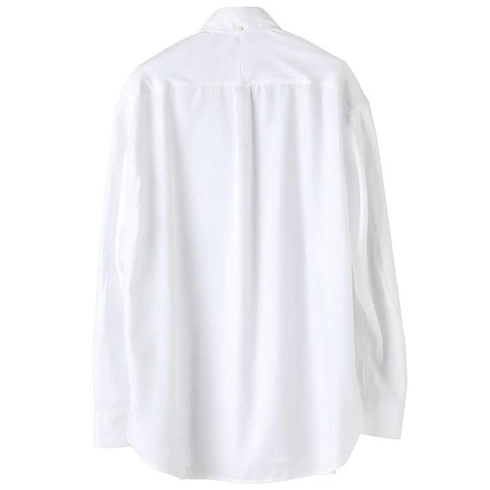 タカヒロミヤシタザソロイスト TAKAHIROMIYASHITATheSoloist. back gusset sleeve botton down shirt. solid white Soloist-0001aSS24｜incense-web-shop｜02