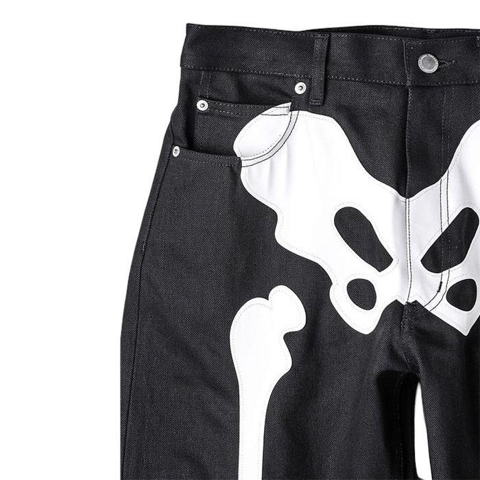 【SALE セール】 タカヒロミヤシタザソロイスト TAKAHIROMIYASHITATheSoloist. loose fit jean bone black x white bone Soloist-sp0007cSS24の画像