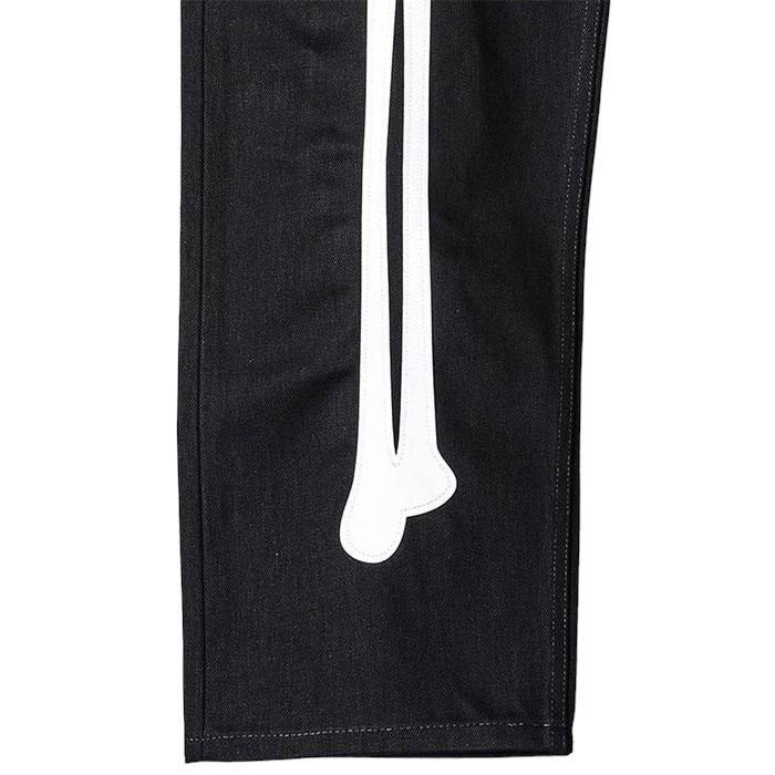 【SALE セール】 タカヒロミヤシタザソロイスト TAKAHIROMIYASHITATheSoloist. loose fit jean bone black x white bone Soloist-sp0007cSS24の画像