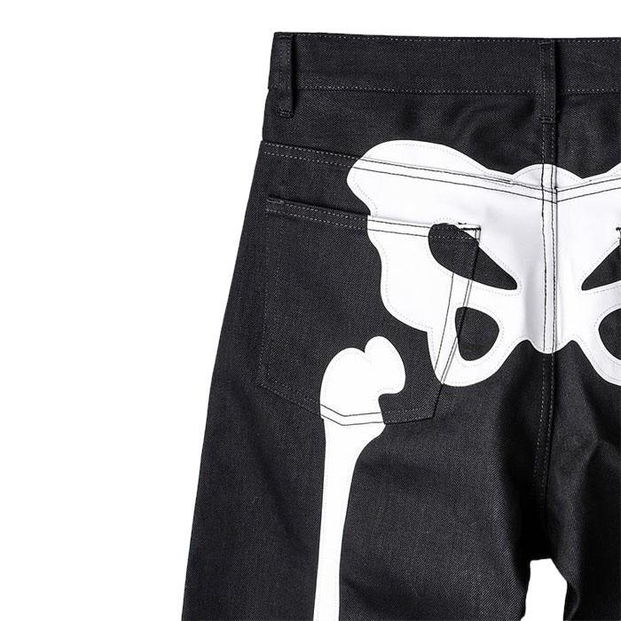 【SALE セール】 タカヒロミヤシタザソロイスト TAKAHIROMIYASHITATheSoloist. loose fit jean bone black x white bone Soloist-sp0007cSS24の画像