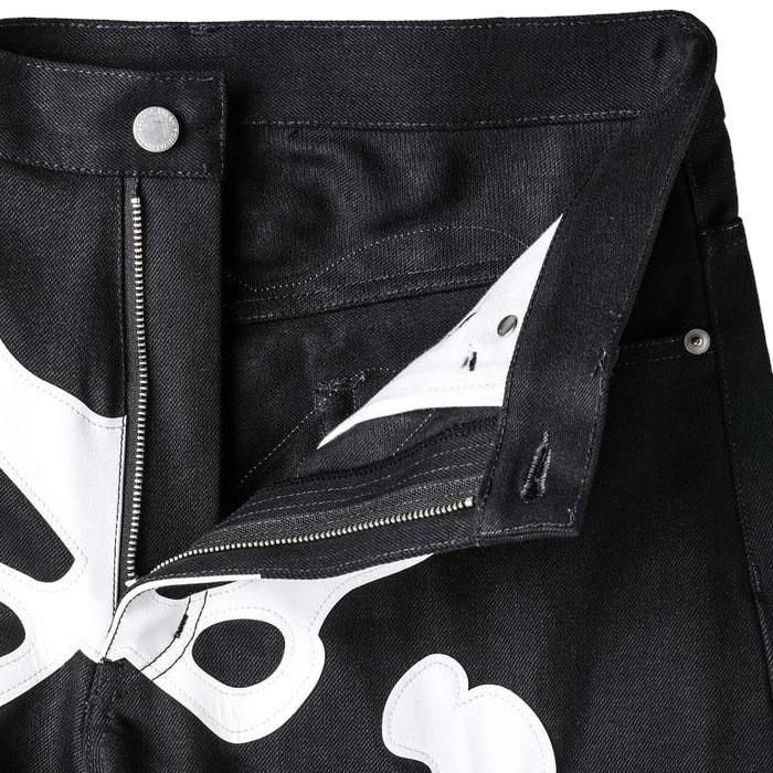【SALE セール】 タカヒロミヤシタザソロイスト TAKAHIROMIYASHITATheSoloist. loose fit jean bone black x white bone Soloist-sp0007cSS24の画像