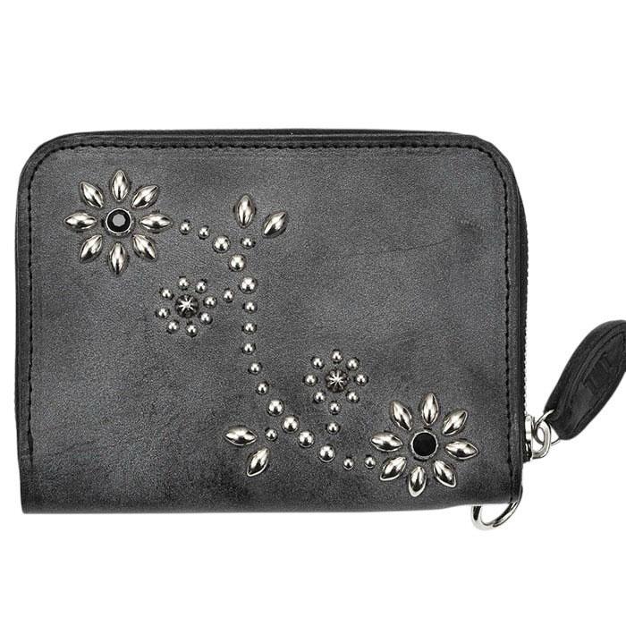 TMT LEATHER STADS WALLET MIDDLE black TMT-TACF26SP06