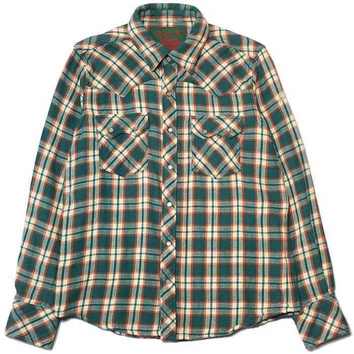 TMT 【SALE セール】TMT ORIGINAL DOUBLE GAUZE CHECK WESTERN