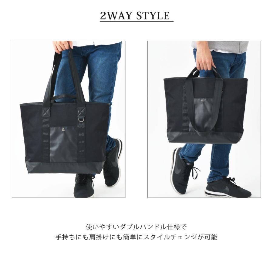 A4対応 トートバッグ ショルダー ダブルハンドル 撥水 ナイロン トート ボストン ビジネス 通勤 通学 旅行 プレゼント 新 |  | 03