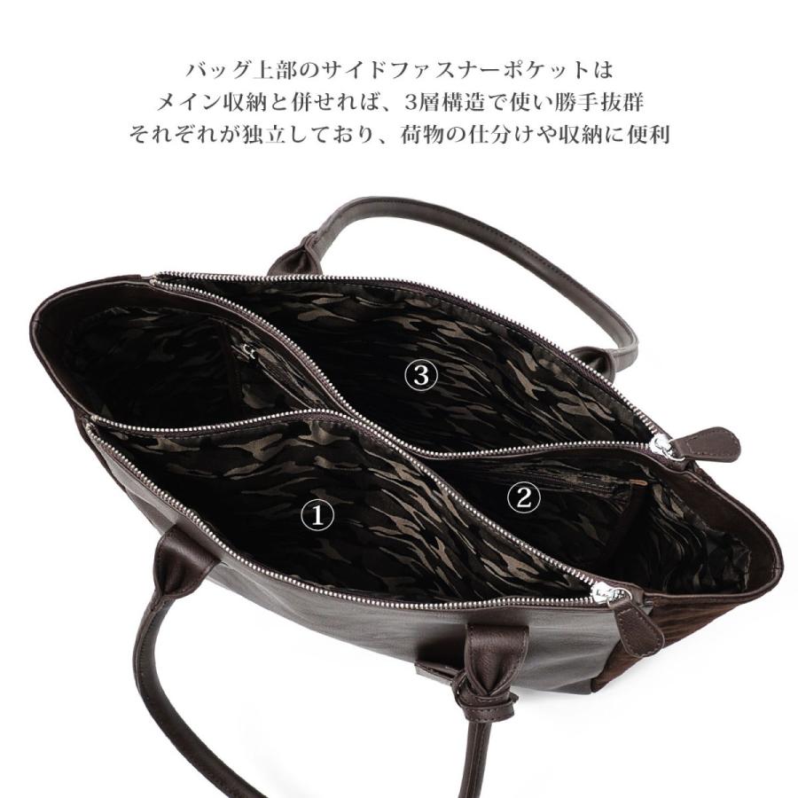 トートバッグ ツインZIP PUレザー スウェード ベロア スエードタッチ切替 多機能 ビジネス プレゼントお祝い 旅行 大容量 |  | 05