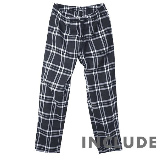 春新作 チェックパンツ ワイドテーパード チェック柄 イージーパンツ メンズ チノパンツ チェック パンツ 梅春 新生活 |  | 01
