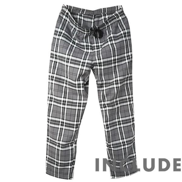 春新作 チェックパンツ ワイドテーパード チェック柄 イージーパンツ メンズ チノパンツ チェック パンツ 梅春 新生活 |  | 04