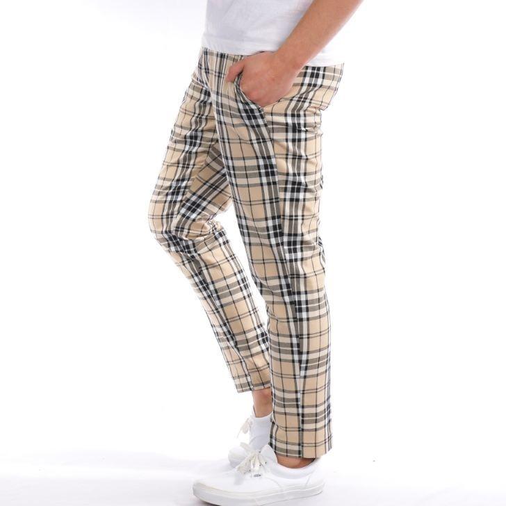 チェックパンツ スキニー 総柄 スラックス イージーパンツ メンズ チノパンツ チェック パンツ ストレッチ ゴルフ ゴルフパン |  | 06