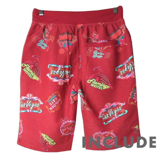ハーフパンツ ショートパンツ 人気 ネオン柄 アロハ柄 ラスベガス アメリカ 短パン 膝上 カジュアル おしゃれ ストリート系 |  | 02