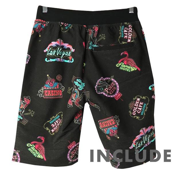 ハーフパンツ ショートパンツ 人気 ネオン柄 アロハ柄 ラスベガス アメリカ 短パン 膝上 カジュアル おしゃれ ストリート系 |  | 06