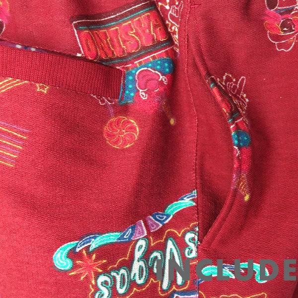 ハーフパンツ ショートパンツ ネオン柄 アロハ柄 ラスベガス 短パン カジュアル ストリート系 赤 L 送料込 クリックポスト |  | 03