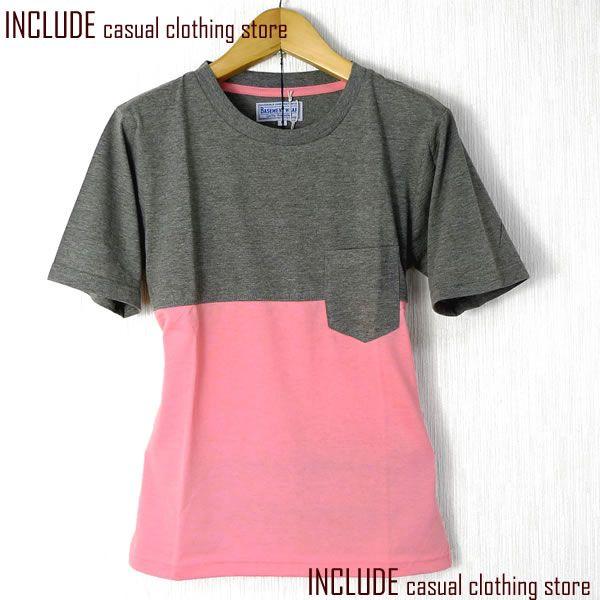 SALE 送料無料 バイカラー ポケット 半袖 Tシャツ クルーネック メンズ ツートン カットソー |  | 02