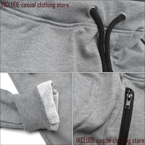 裏毛 アンクルパンツ 裾リブ ジョガーパンツ L 送料込 |  | 02