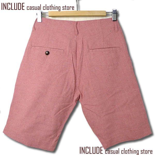無地 プリペラ  リゾート ショートパンツ ハーフパンツ メンズ キナリ ピンク |  | 02