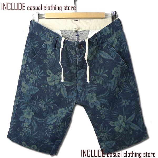 花柄 プリペラ フラワー リゾート ショートパンツ 短パン メンズ 南国 アロハ ネイビー ベージュ |  | 01