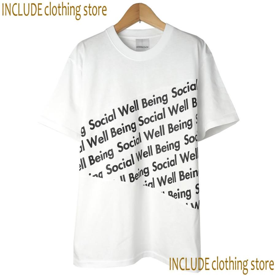 SALE 送料無料 オーバーサイズ ビッグシルエット 半袖カットソー  半袖T ロゴ 切替パターン メンズ 黒 白 |  | 02