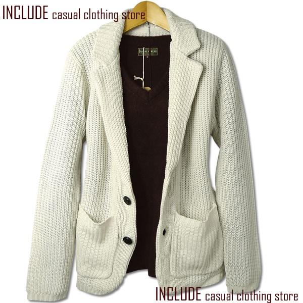 ニットジャケット テーラードジャケット カーディガン メンズ ニット ケーブル編み |  | 02
