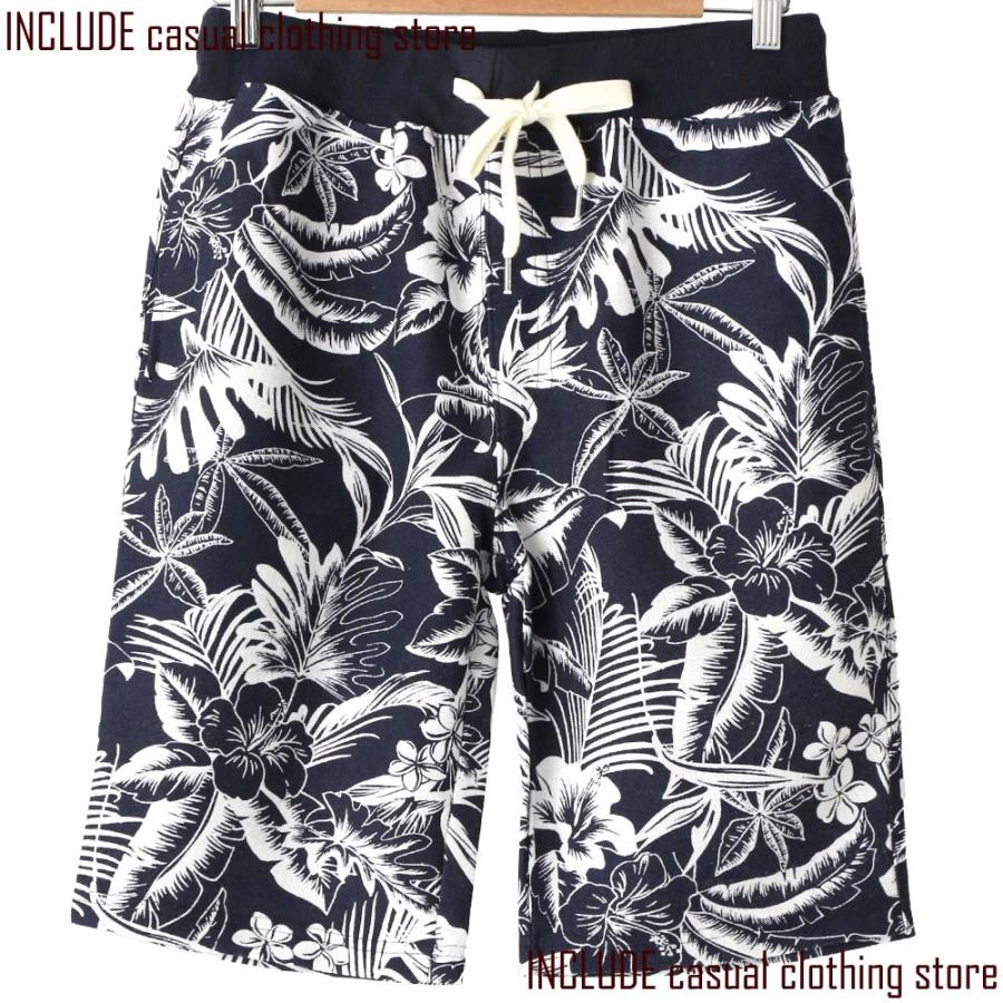 ボタニカル柄 ショートパンツ ハーフパンツ リーフ柄 花柄 リゾート メンズ 南国 |  | 02