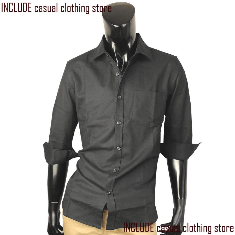 七分シャツ 七分袖 はんぱ袖 シャツ パナマ 麻混 綿麻 無地 メッシュ ブラック ホワイト |  | 01