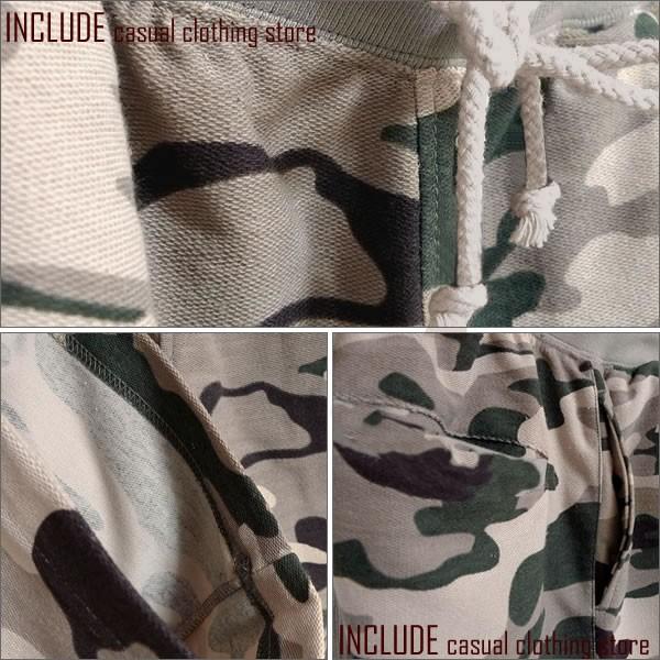 カモフラージュ ショートパンツ ショーツ カモフラ 迷彩 ミニ裏毛 メンズ  リゾート アウトドア 海 |  | 02