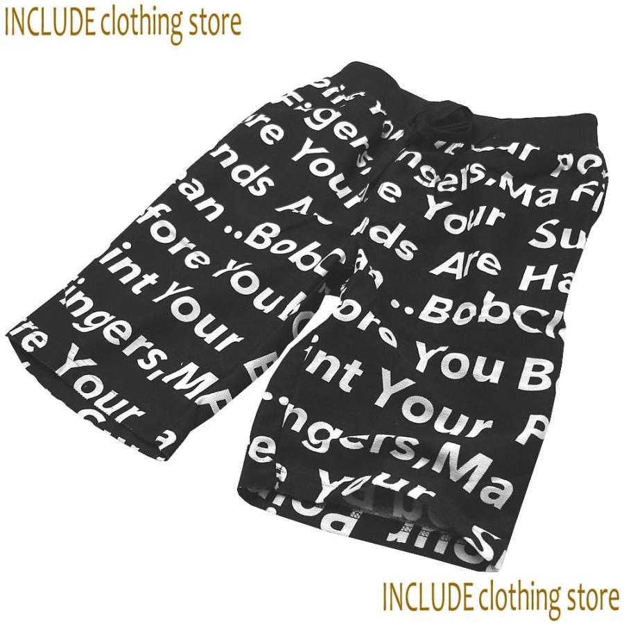 ビッグロゴ ショートパンツ ハーフパンツ 短パン メンズ スポーツ ダンス ストリート ブラック ホワイト レッド |  | 09