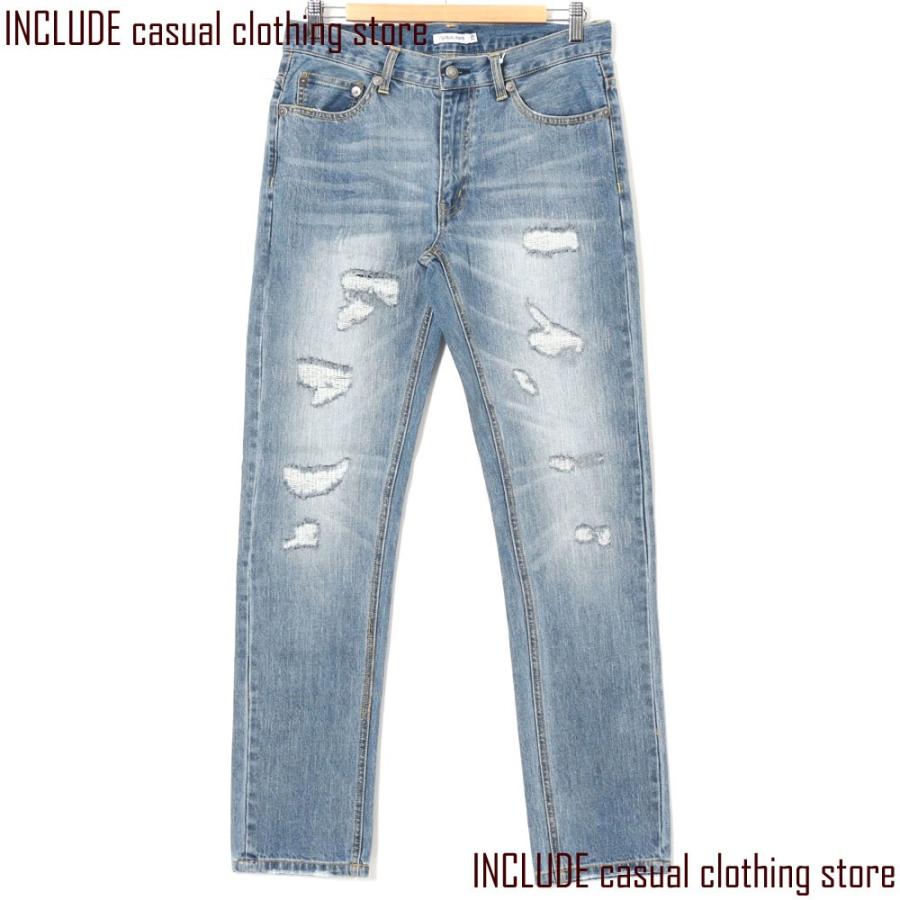 デニム メンズ ダメージデニム ジーンズ ジーパン デニムパンツ ヴィンテージ加工 |  | 01
