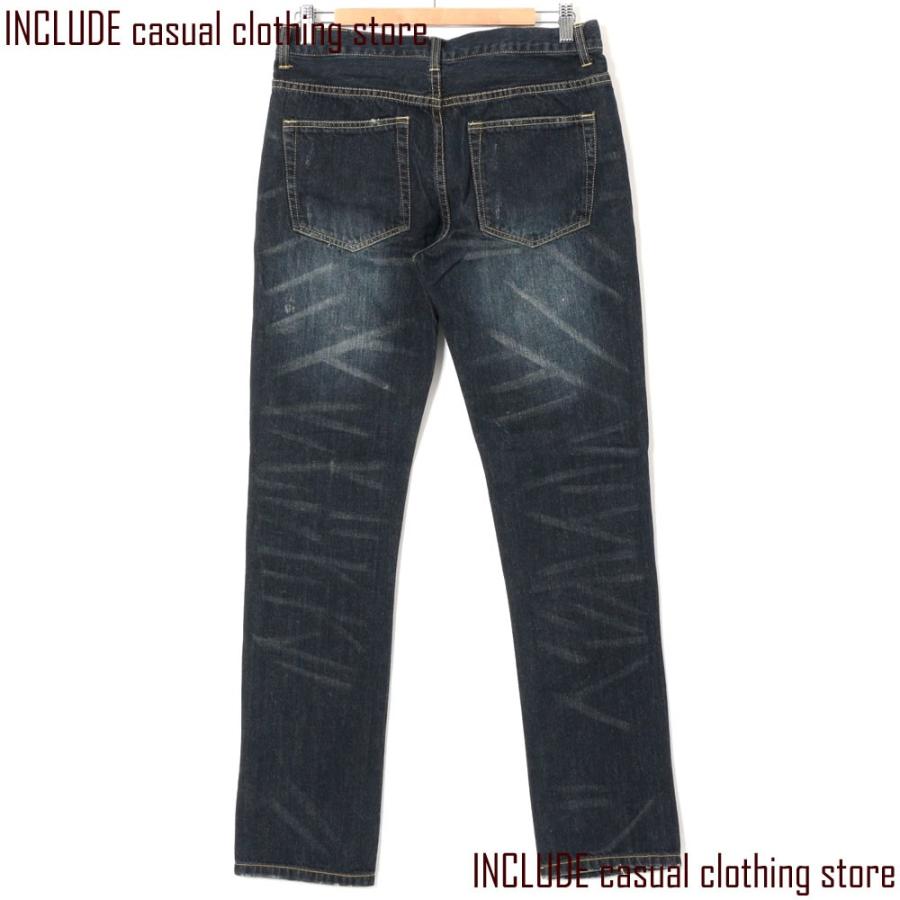 デニム メンズ ダメージデニム ジーンズ ジーパン デニムパンツ ヴィンテージ加工 |  | 03