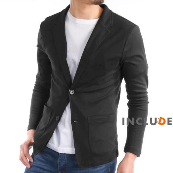 テーラードジャケット カットテーラー テーラード ジャケット 薄手 2ボタン ストレッチ メンズ |  | 01