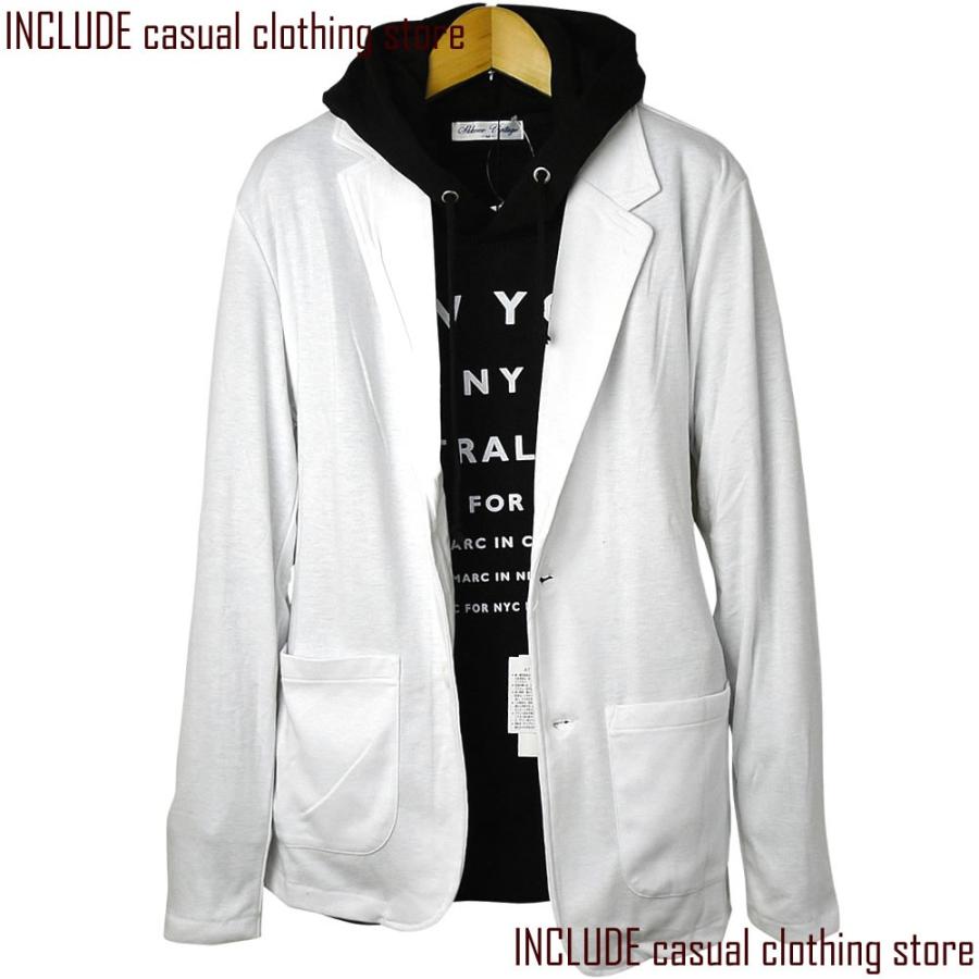 薄手 テーラード ジャケット カット素材 無地 春ジャケット カーディガン メンズ 白 黒 |  | 01