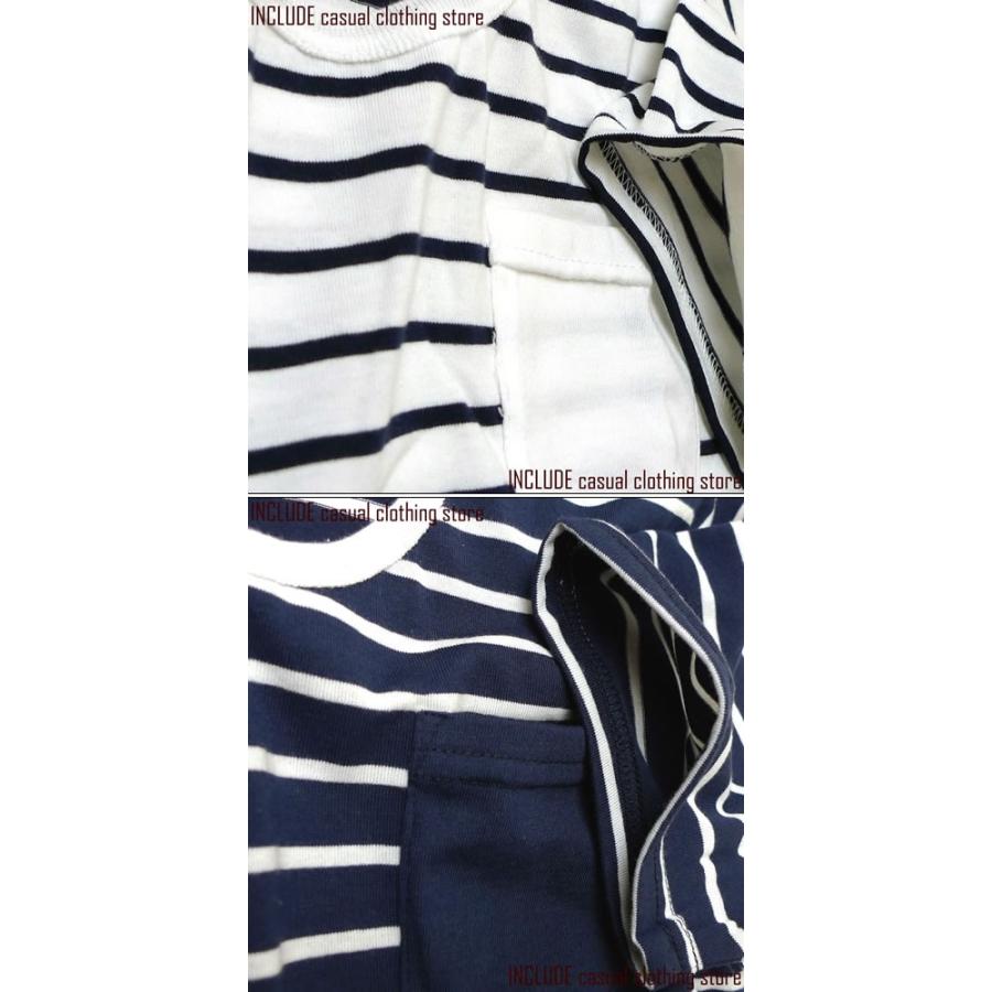 Ｔシャツ 半袖 ボーダー メンズ マリン ポケット カットソー |  | 04