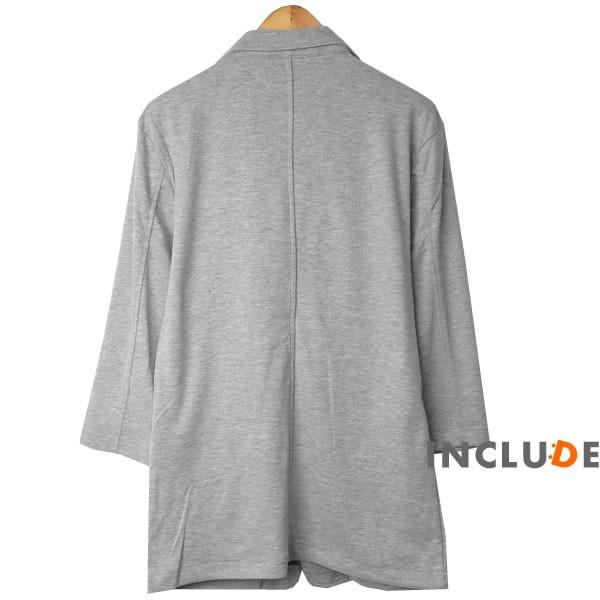 7分袖 半端袖 テーラードジャケット カットテーラー テーラード ジャケット 薄手 2ボタン ストレッチ メンズ |  | 03