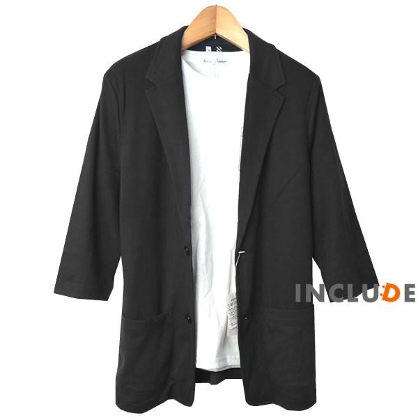 7分袖 半端袖 テーラードジャケット カットテーラー テーラード ジャケット 薄手 2ボタン ストレッチ メンズ |  | 07