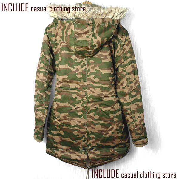 中綿 キルト フード ファー モッズコート コート アウター モッズ ミリタリー カモフラ 迷彩 カジュアル メンズ |  | 01