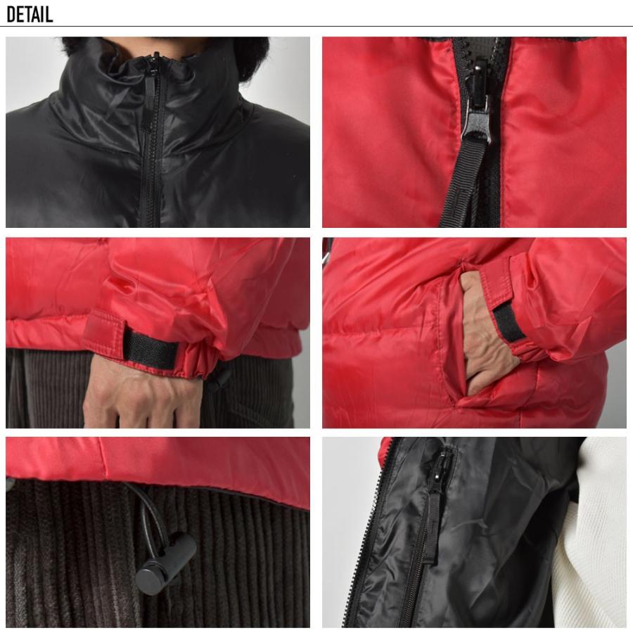 中綿ジャケット リバーシブル スタンド襟 タウンユース ダウンジャケット 大きいサイズ XXL(3L) XL L M |  | 06